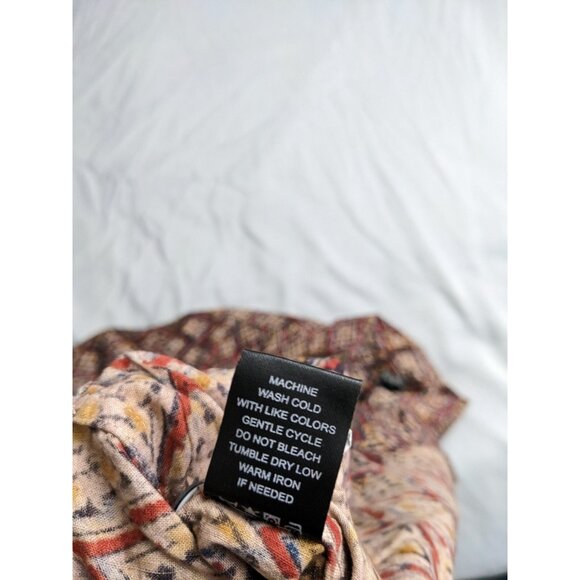 Todd Snyder Shirt Hawaiian Camp Collar Red & Beige Button Up Mens Size L - Picture 8 of 10